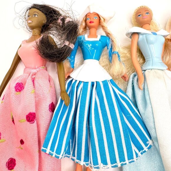 Vtg Barbie McDonalds Happy Meal Toys Figures Set Of 13 Cake Toppers Collectibles - Picture 6 of 15